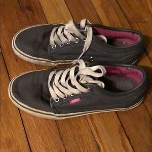 Grey and pink Vans